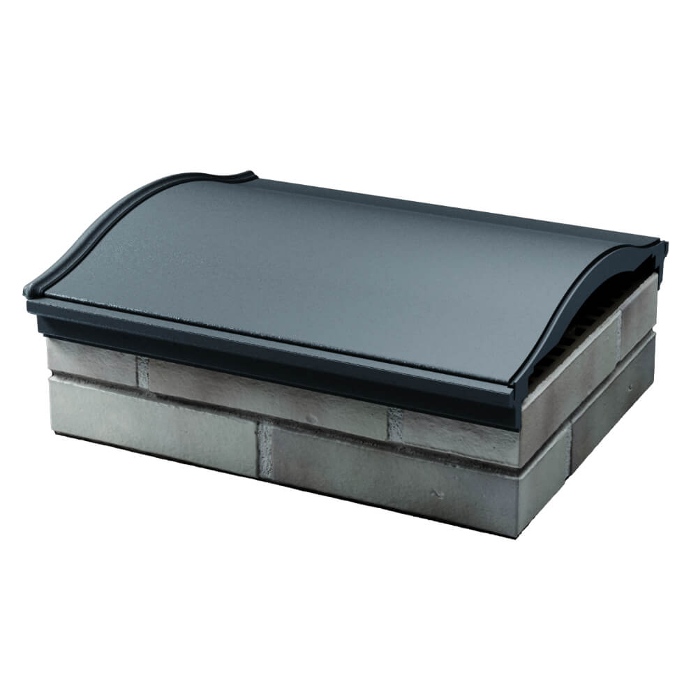 Парапет Zking Монблан Серый посадка на 1.5 кирпича (355/385мм)