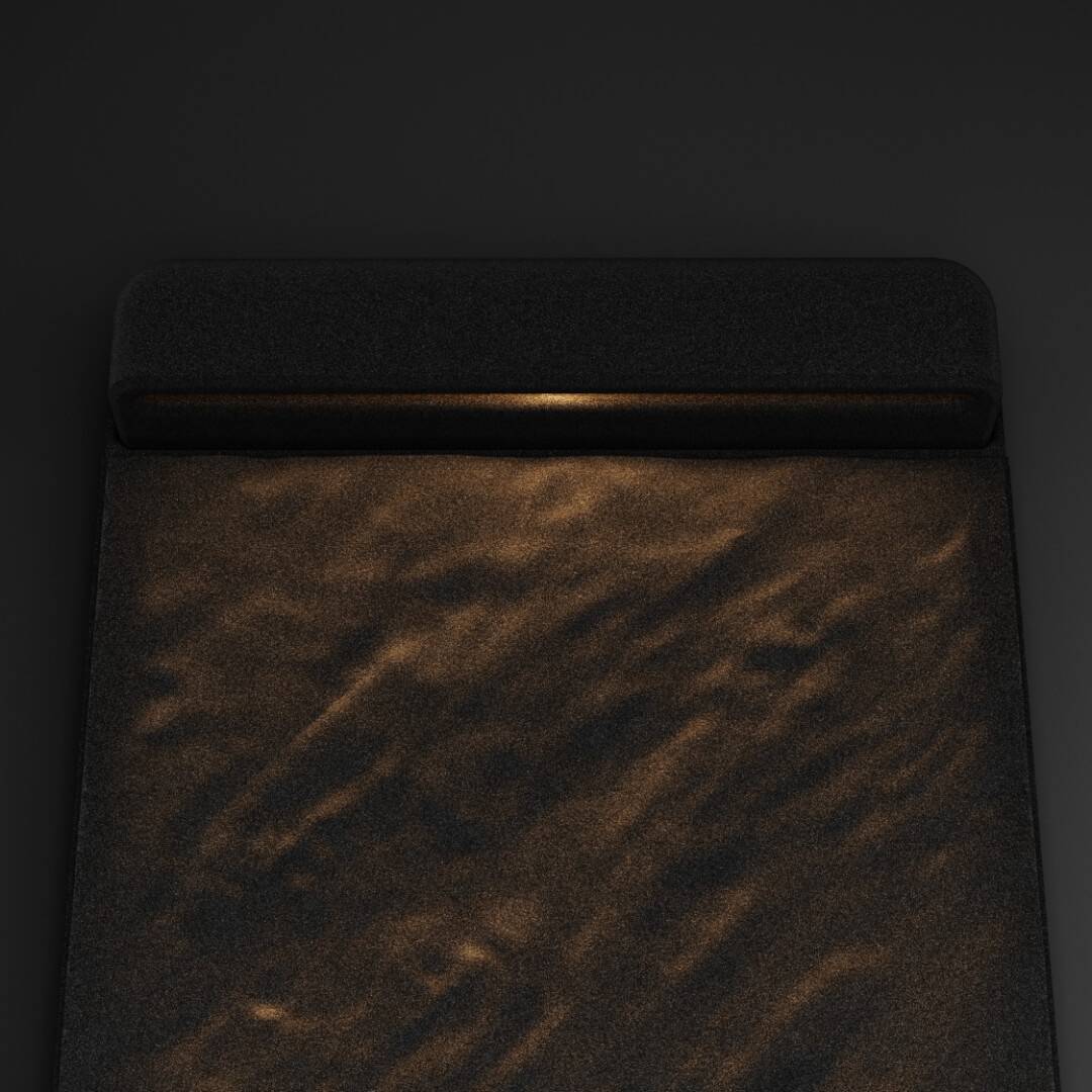 LED Светильник для шаговой плиты STONE Черный Сланец 330х75х98мм