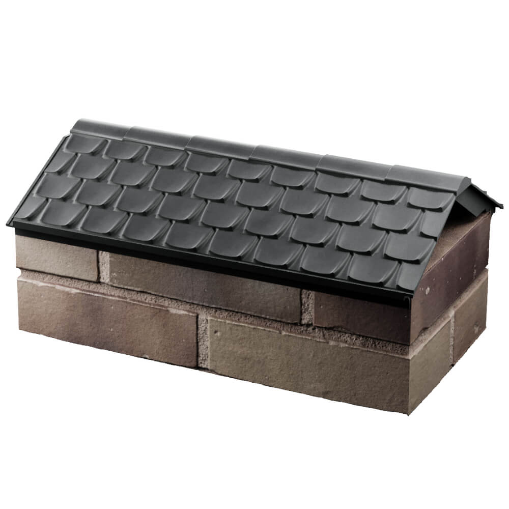 Парапет Zking Эльбрус Серый с посадкой на 1 кирпич (255мм)