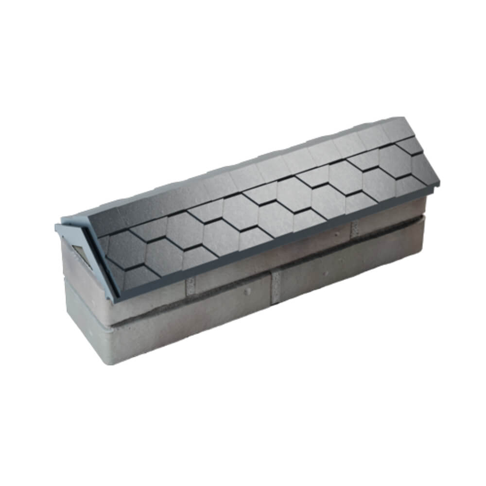 Парапет Zking Эверест Серый с посадкой на 0.5 кирпича (130мм)